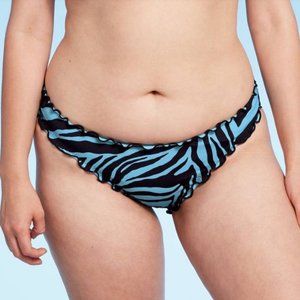 Shade & Shore Women's Ruffle Cheeky Bikini Bottom